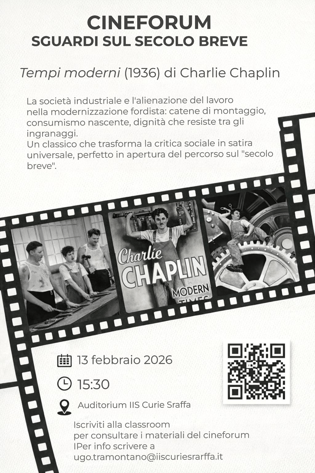 CINEFORUM- venerdì 13 febbraio