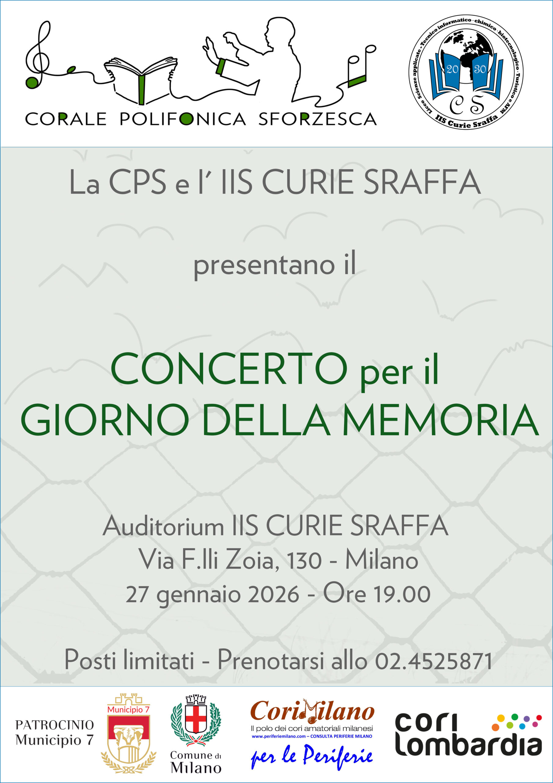 Concerto della Memoria 27 gennaio 2026