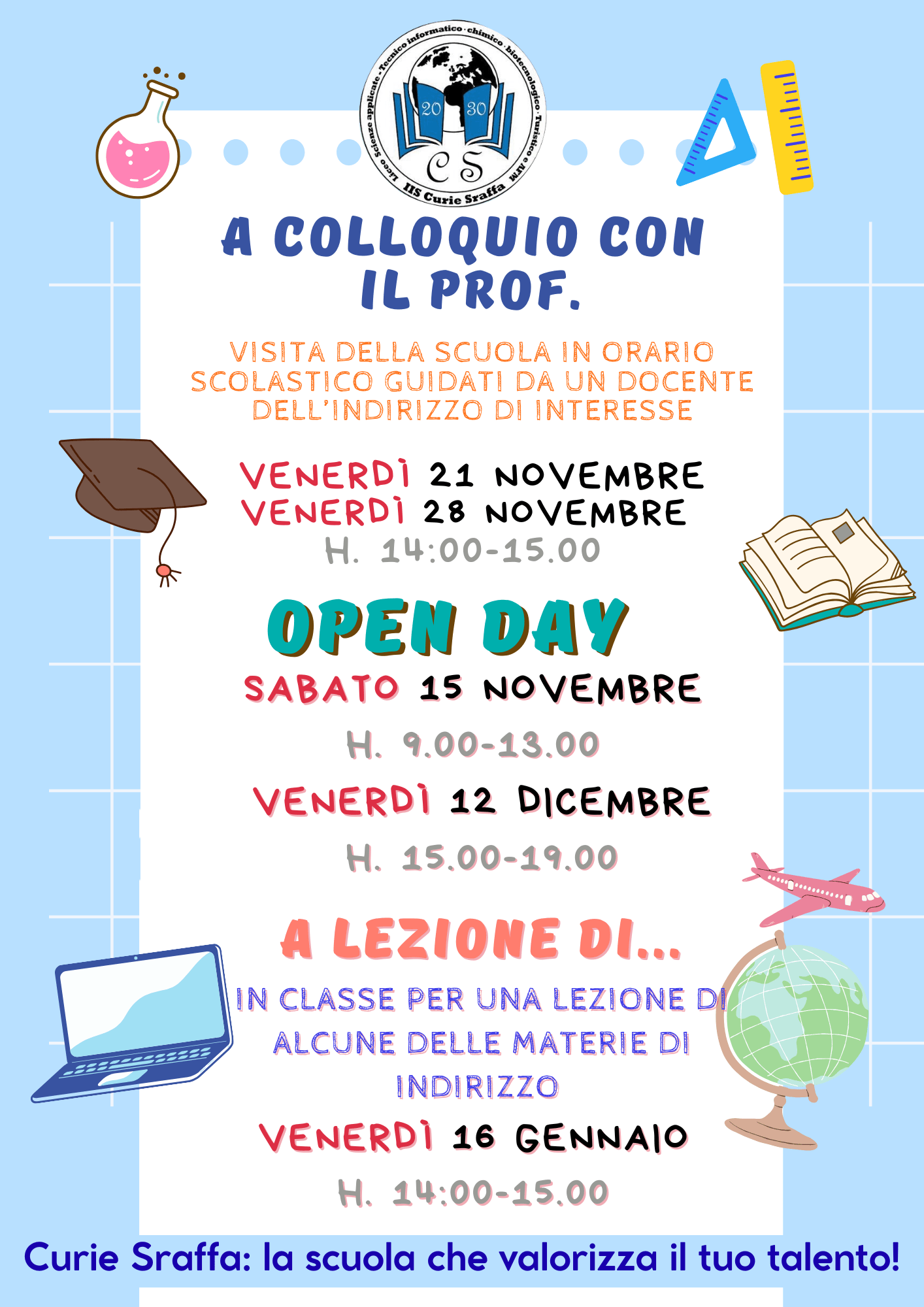 Open days 2025/26 Open Days 2024/25